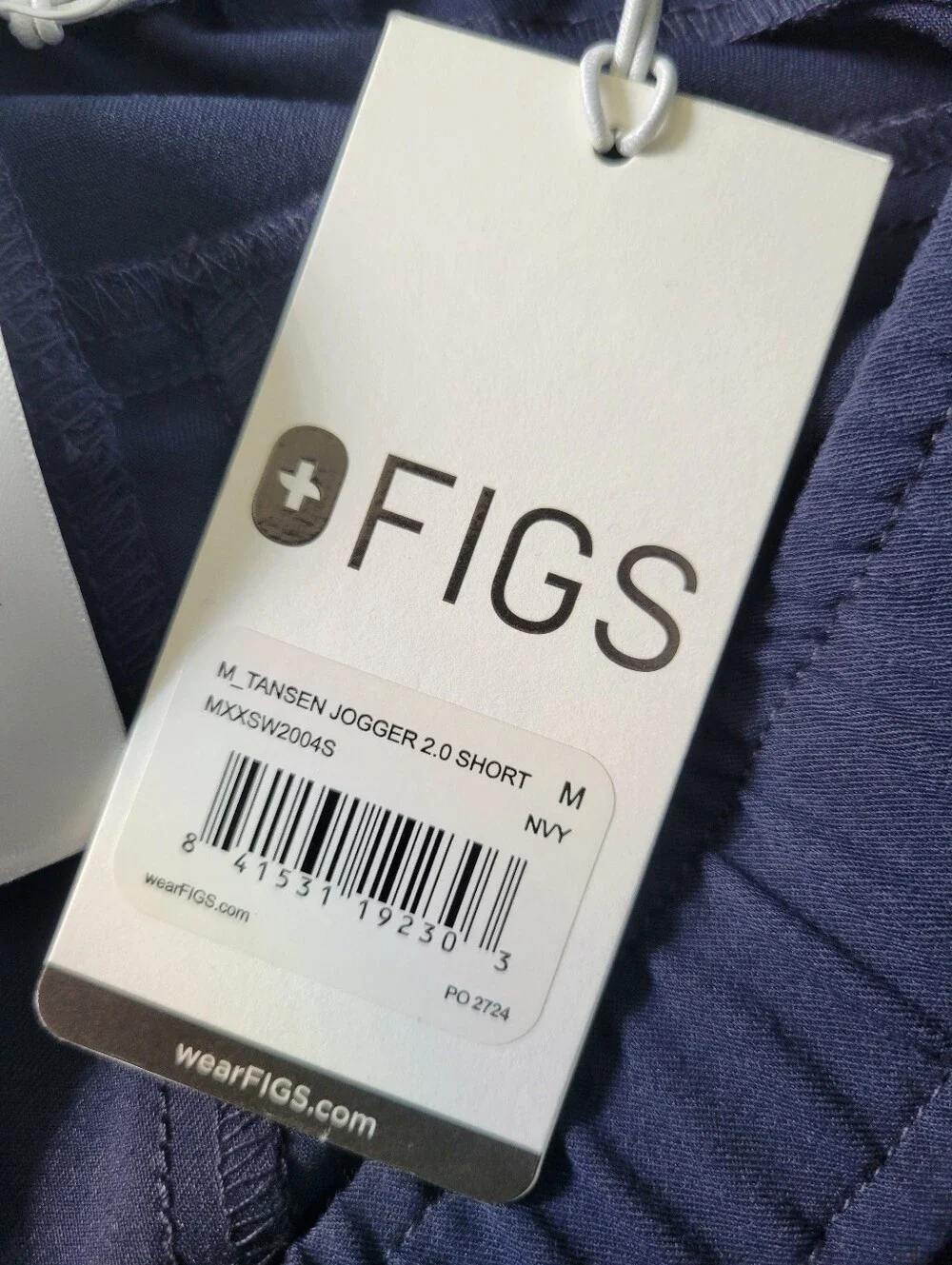 NEW Figs Tansen Jogger 2.0 Short Scrub Pants Blue M Short